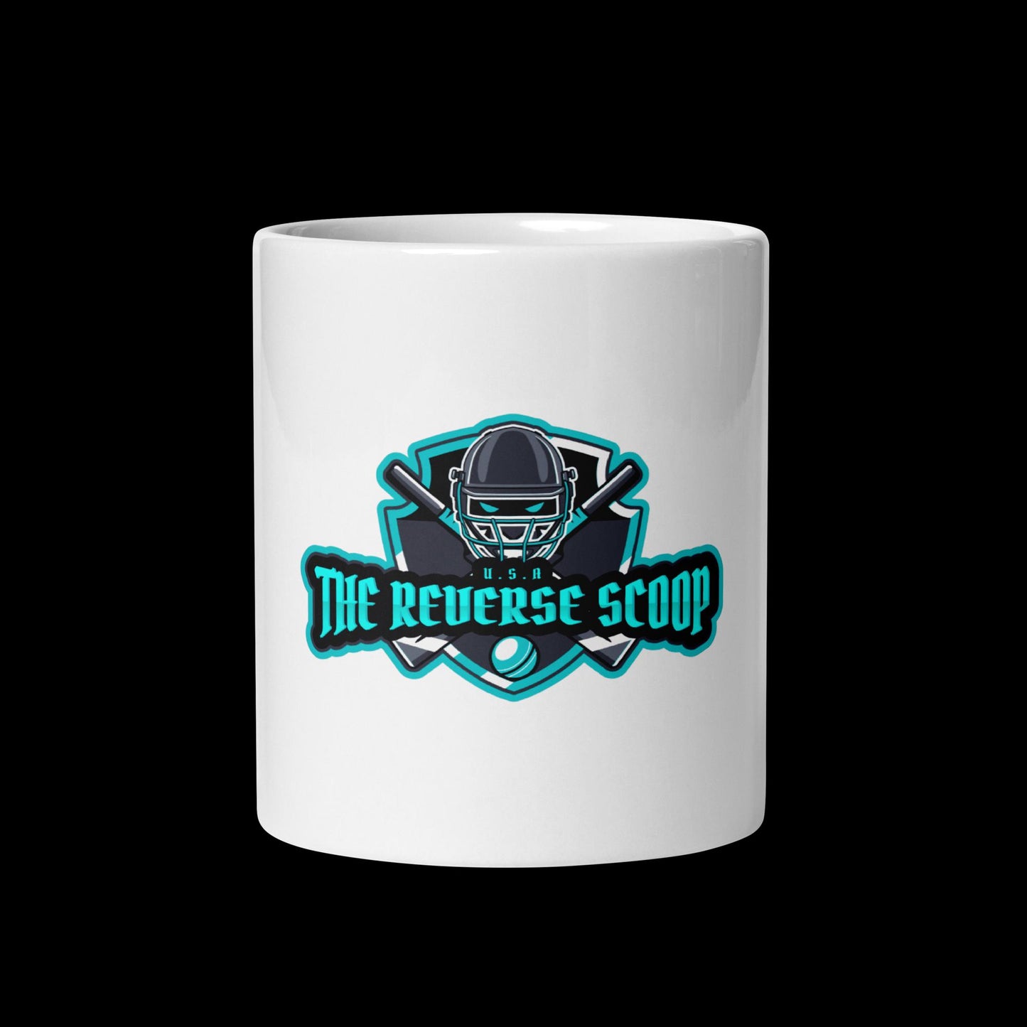 The Reverse Scoop White glossy mug