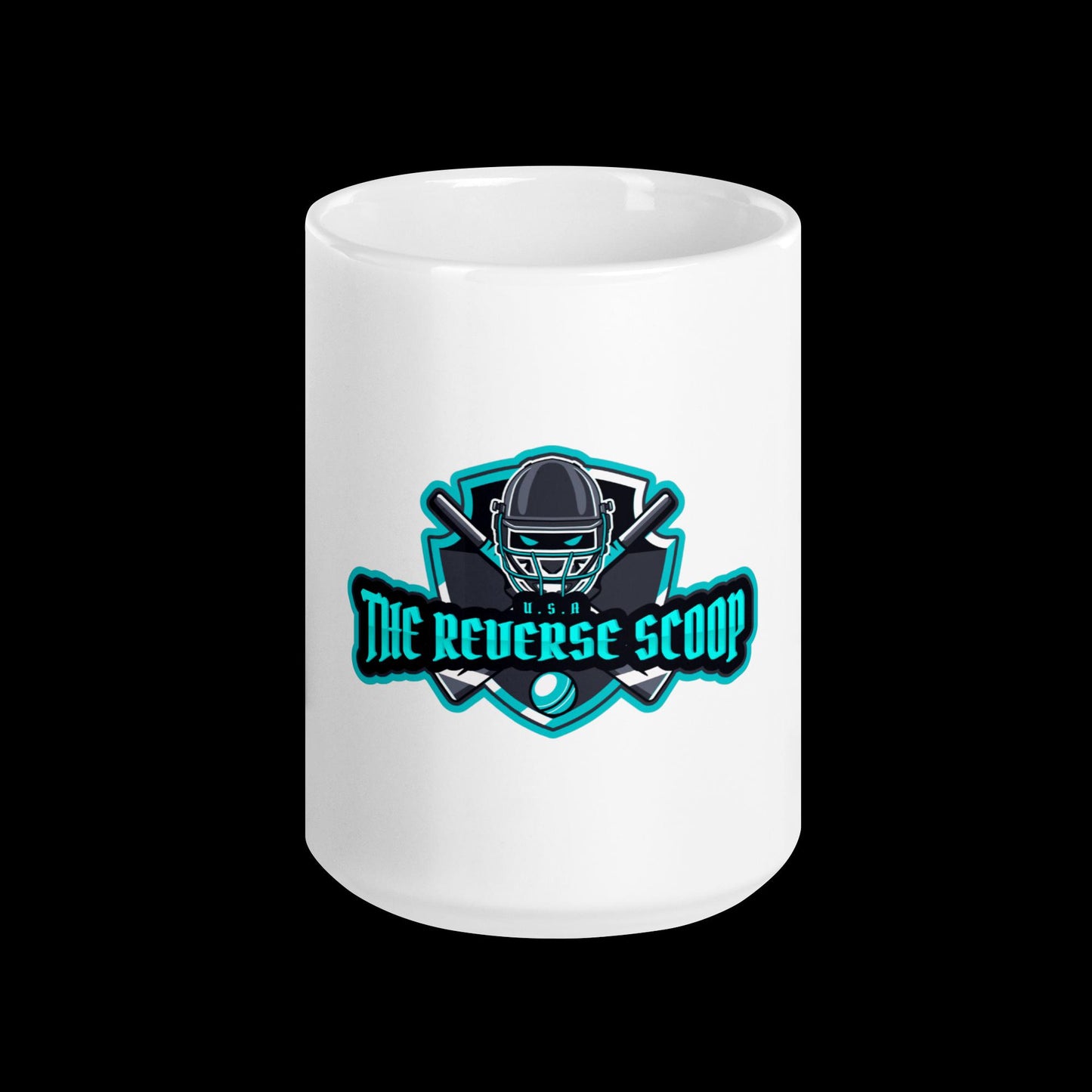 The Reverse Scoop White glossy mug